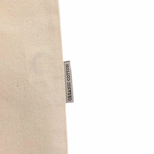 Sac fourre-tout plat en coton biologique naturel avec poignée en tissu, personnalisable avec logo, vente en gros, promotionnel, écologique, pour le marché et le shopping - Product Image 5