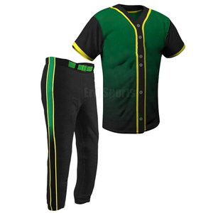 Uniforme de Béisbol Personalizado al por Mayor con Colores Personalizados 100% Poliéster y Material Transpirable, Logotipo Personalizado para Equipos Adultos - Product Image 2