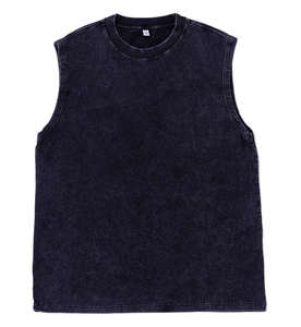 Hot Sale Men Hip Hop Knitted Sleeveless <b>Tank</b> <b>Tops</b> Custom Screen Print High Quality 100% Cotton Quick Dry Anti-Uv - Product Image 2