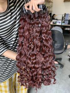 Eurasian 100% Cheveux Humains Remy Vietnamiens Non Transformés Kinky Curly Grade à L'état Naturel - Product Image 3