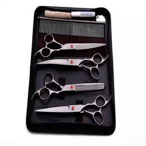 Professional Barber Scissors Kit Hairdressing <b>Tool</b> Set Barber Scissors Kit With Thinning <b>Shears</b> And Accessories Set - Product Image 4