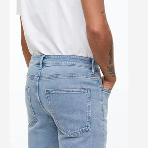 Jeans de Mezclilla para Hombre de Alta Calidad, 100% Algodón, Transpirables, Lavados, de Cintura Alta, Corte Recto, Pantalones Casuales - Product Image 6