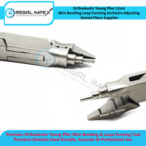 Alicates Ortodónticos Juveniles de 13 cm para Doblar Alambres, Formar Lazos y Ajustar Arcos Dentales, Instrumento Dental Premium - Product Image 6