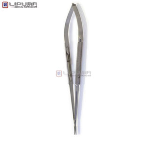 Portaagujas Micro de 18.5 cm Jacobson para Instrumentos Médicos con Mordazas Rectas TC, Mecanismo de Bloqueo Manual, Mango con Estándar de Seguridad MOL - Product Image 4