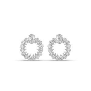 Boucles d'oreilles ovales en diamant de laboratoire de 2,00 carats, or jaune 14 carats, légères, uniques, élégantes, brillantes, prix de gros - Product Image 5