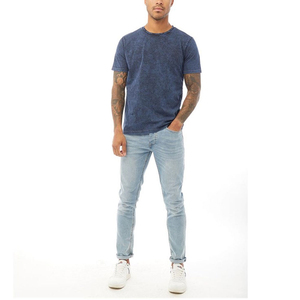 Camiseta de Hombre con Diseño Nuevo, Lavado Ácido, de la Mejor Calidad, Color Sólido, Talla Grande, Lisa - Product Image 3