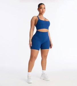 Conjunto de Yoga Transpirable de Secado Rápido, Traje Deportivo sin Costuras, Camiseta de Manga Corta y Pantalones Cortos de Yoga - Product Image 1