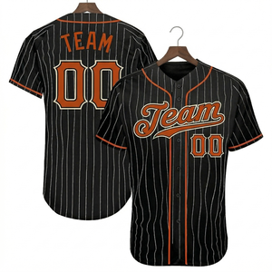 Diseño Gratuito, Jersey de Béisbol Transpirable Personalizado, Uniforme Impreso a la Moda, 100% Poliéster Antibacteriano, Tallas Grandes, Envío Rápido - Product Image 1