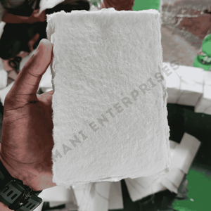 Papier Coton A6 Fait Main à Bords Frangés 400 GSM pour Peinture à l'Aquarelle et Calligraphie, Sans Acide, Écologique, Fournisseur OEM - Product Image 2