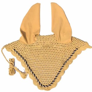 Voile anti-mouches pour cheval de haute qualité, design personnalisé, couleur marron, bonnet d'oreille, produit d'équitation disponible dans tous les designs - Product Image 5