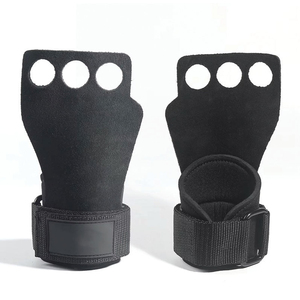 Agarraderas de Piel de Vacuno Ajustables para Levantamiento de Pesas, Diseño Nuevo y Moderno, Marca Privada Personalizada, Resistentes - Product Image 1