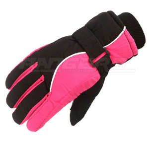 Gants de ski pour femmes, noir, rose, blanc, doublure en polaire chaude, haute qualité, imperméables, gants d'hiver OEM, gants de neige en gros - Product Image 4