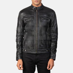 2026 Hot Sale Men Custom <b>Leather</b> Fashion <b>Jackets</b> New Latest Design Men <b>Leather</b> Fashion <b>Jackets</b> Customized - Product Image 3