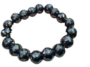 12มม. สีดำทรงกลม Moissanite สร้อยข้อมือเพชรโมอิสที่สวยงามหลวมของขวัญสำหรับเธอ - Product Image 2