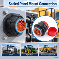Connecteur circulaire HDP24-24-47PE à 47 positions, boîtier de borne mâle scellé pour montage sur panneau, pour faisceau de câbles, stock en vrac