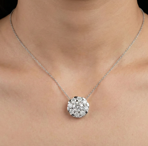 Collier pendentif minimaliste en diamant de laboratoire, argent sterling 925, or massif 14K 18K, bijou délicat pour tous les jours, cadeau pour femme - Product Image 6