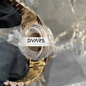 Reloj de Lujo de Cuarzo y Acero Inoxidable con Cristal de Moissanita para Vacaciones en la Playa, Festivales de Música y Uso Casual - Venta al por Mayor - Product Image 2