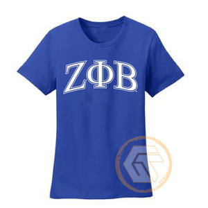 Camiseta de Algodón Personalizada al por Mayor Zeta Phi Beta, Ropa Fina de Sororidad para Mujer, Diseño Estampado de Verano para Fraternidad, Teñido Liso de Alta Calidad - Product Image 5