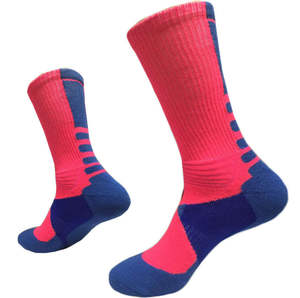 High Custom Men's Breathable Thick Knitted Crew Sport <b>Socks</b>, Stretch Spandex <b>Polyester</b> Athletic <b>Socks</b> with Screen Printed Logo - Product Image 5