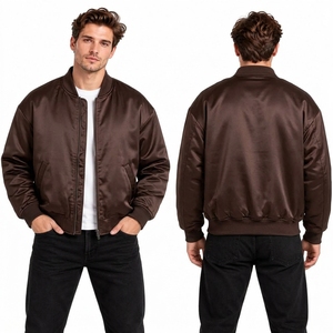 Chaqueta de Satén con Bordado Artístico Sukajan, Estilo Béisbol, Cuello Alto, Corte Holgado, para Hombre, en Oferta - Product Image 2