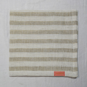 Serviette de table ZEDAAR rayée 100% lin 45x45cm, faite à la main, carrée, décoration de table, style simple, utilisation en cuisine, pour mariage et fête - Product Image 3
