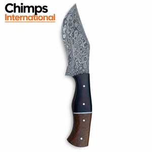 Couteau à lame fixe en acier Damas fait main, bord droit, manche en Micarta |   Couteau de chasse et de survie personnalisé OBM - Vente en gros - Product Image 6