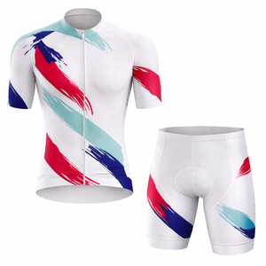 เสื้อเจอร์ซีย์ปั่นจักรยานดีไซน์ใหม่ ระบายอากาศได้ดี ป้องกันแบคทีเรีย พิมพ์ลายชื่อทีมแบบดิจิทัล โพลีเอสเตอร์ 100% สายปรับได้ รับผลิตแบบ OEM - Product Image 1