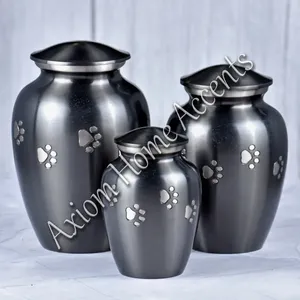 Urne funéraire élégante et polie pour animaux de compagnie, pour préserver les souvenirs des animaux bien-aimés, par Axiom Home Accents, au design classique - Product Image 3