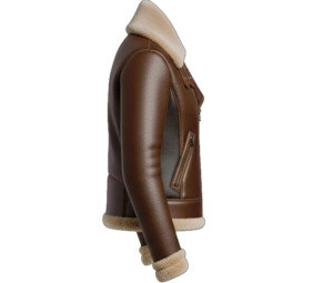 Sheep <b>Leather</b> <b>Jacket</b> Paired With Genuine Goat Fur Inner for Wholesale Custom High Quality Real Shearling <b>men</b> <b>jacket</b> Bomber Jacke - Product Image 3