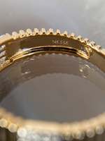 Bague en or jaune 14K 18K avec diamant de laboratoire taille baguette 1 carat certifié IGI, pour homme et femme, de luxe, style hip-hop, entièrement pavée, pour anniversaire