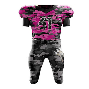 Ensemble de maillot et pantalon de football américain personnalisé sublimé pour hommes - Product Image 4