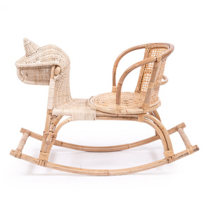 Cheval à bascule en rotin naturel, jouet pour bébé, jouet animal, jouet à enfourcher pour enfant, vente en gros du Vietnam - Product Image 1
