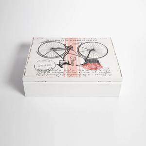 Boîte en bois imprimée pour pièces de monnaie de collection, boîte à bijoux antique, boîte de rangement pour exposition de devises, vente en gros - Product Image 3