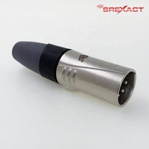 Connecteur micro mâle XLR 4 broches en alliage de zinc nickelé - Product Image 3