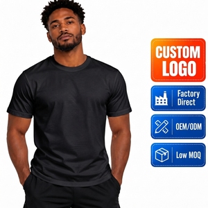 เสื้อยืดคอตตอนคอกลมแขนสั้นผู้ชายขายส่งจำนวนมาก โรงงาน OEM ส่งออก - Product Image 2