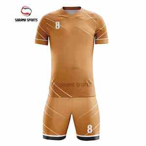Maillots de football d'hiver personnalisés de qualité supérieure, col rond, manches courtes, respirants, séchage rapide, imprimés par transfert thermique - Product Image 2
