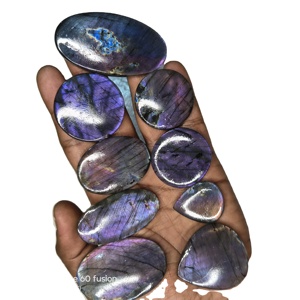 Gran Oferta: Lote de Cabujones de Labradorita Natural Hermosos, Pulidos y Lisos, con Efecto de Juego de Color y Fuego, Certificados, de 20-45mm, para Joyería - Product Image 3