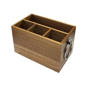 Nouvel Arrivage : Organisateur de Couverts en Bois Façonné à la Main, Style Américain, Durable, pour Mariages, Dîners et Cuisine, Rangement Multiple - Product Image 5
