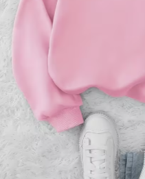 เสื้อสเวตเชิ้ตแขนยาวคอกลมปักลายการ์ตูนแพนด้าสำหรับผู้หญิง สีชมพู ยี่ห้อ Hardihood International ผลิตจากผ้าฝ้ายผสมแบบสบายๆ - Product Image 4
