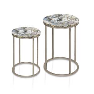 OEM Premium Metal Nesting Coffee Table Set with Advanced Powder Coated Finish for Luxury Living Room Furniture Export - Product Image 5