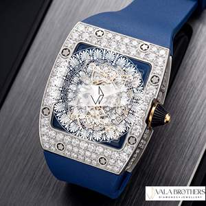 Montre tendance de style urbain, la plus vendue, avec cadran en alliage antique, motif dessin animé moderne, grand cadran en cristal, mouvement ETA et bracelet en silicone - Product Image 4