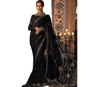 BLACK GOLD sarree Fancy Wedding Party Eid Lawn Salwar Suit Salwar Kameez Diseño caliente por WS INTERNATIONAL BEAUTIFUL DESIGN - Product Image 1
