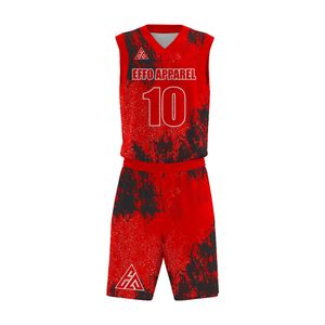 Uniforme de Baloncesto sin Mangas Transpirable 100% Poliéster de Secado Rápido Antibacterial con Nombre de Equipo Personalizado y Diseño Profesional - Product Image 5