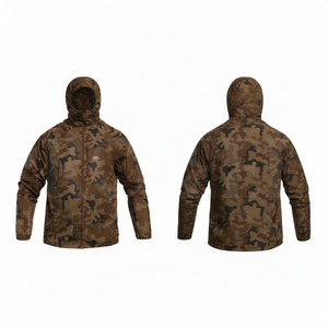 Veste coupe-vent légère et imperméable à capuche camouflage pour homme, idéale pour les activités sportives décontractées en extérieur – Collection Hiver - Product Image 6
