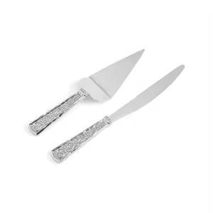 Ensemble de spatules à gâteau en acier inoxydable au design artistique avec poignée décorative pour des tables de desserts élégantes - Product Image 6