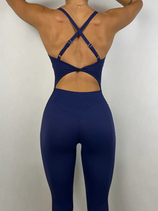 Traje de Yoga Personalizado al por Mayor con Tirantes Cruzados, Transpirable y Elástico, para Ejercicio y Entrenamiento, para Adultos - Product Image 5