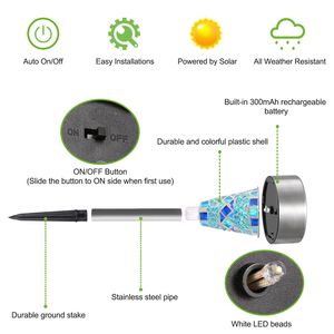 Paquete de 6 Lámparas Solares para Camino, Resistentes al Agua IP44, Lámparas de Jardín de 8 Horas de Duración, Lámparas Solares de Alta Calidad para Patio y Entrada de Vehículos - Product Image 6