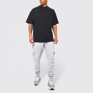 Camisetas con corte de caja para hombres y mujeres, camisa de reciclaje de peso pesado, 100 de algodón en caja, cuello falso, corte y costura, unisex, venta al por mayor - Product Image 1