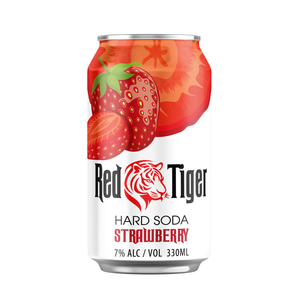 Soda au whisky aromatisé à la fraise, 7% d'alcool, canettes de 330 ml, OEM ODM, marque privée, fabricant vietnamien - Product Image 1