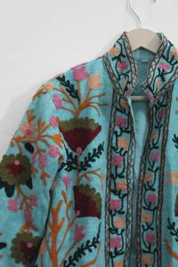 Hecho a mano Suzani TNT Chaqueta Bordado Desgaste Chaqueta Abrigo Mujer Abrigo Suzani Chaqueta corta - Product Image 2